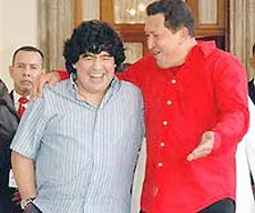 Марадона ищет место для Чавеса