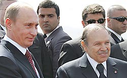 Путин принял президента Алжира Путин принял президента Алжира