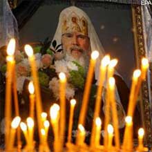 Алексий II похоронен в Богоявленском соборе Алексий II похоронен в Богоявленском соборе