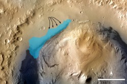 На Марсе было пресное озеро