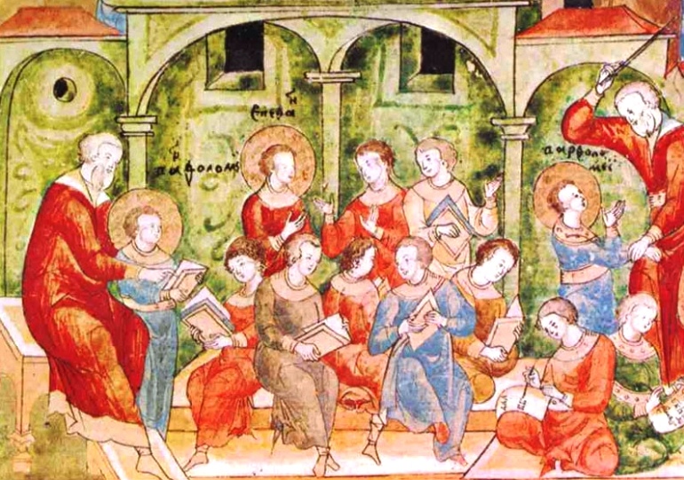 Как учили в старину Как учили в старину