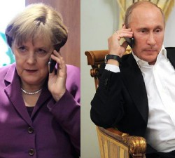 Путин предупредил Меркель о рисках отбора Украиной газа для ЕС