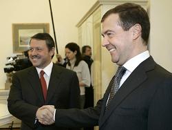 Медведев встретился с королем Иордании