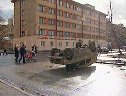 В Омской области разбился автомобиль с бюллетенями