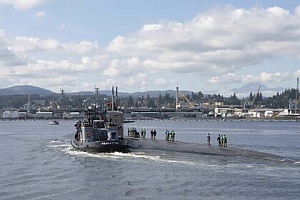 Атомная подлодка ВМС США столкнулась с неизвестным объектом Атомная подлодка ВМС США столкнулась с неизвестным объектом