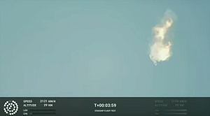 Ракета-носитель с кораблём Starship взорвалась через четыре минуты после запуска Ракета-носитель с кораблём Starship взорвалась через четыре минуты после запуска
