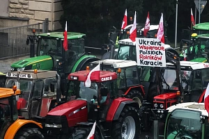 Польские фермеры блокировали 500 участков дорог Польские фермеры блокировали 500 участков дорог