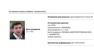 МВД РФ объявило в розыск Порошенко и Зеленского МВД РФ объявило в розыск Порошенко и Зеленского