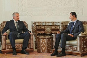 Президент Сирии и глава Крыма встретились в Дамаске Президент Сирии и глава Крыма встретились в Дамаске