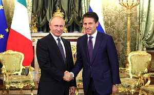 Путин провёл переговоры с Джузеппе Конте Путин провёл переговоры с Джузеппе Конте