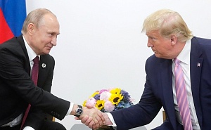 Путин встретился с Трампом в Осаке Путин встретился с Трампом в Осаке