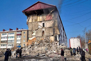 Выросло число погибших при взрыве газа в жилом доме на Сахалине