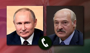 Путин и Лукашенко обсудили развитие союзных программ Путин и Лукашенко обсудили развитие союзных программ