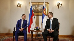 Медведев и финский премьер проводят переговоры Медведев и финский премьер проводят переговоры