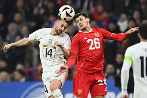 Сборная России сыграла против сербов в товарищеском матче