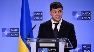 Зеленский назвал вступление в НАТО единственным путём к миру в Донбассе Зеленский назвал вступление в НАТО единственным путём к миру в Донбассе