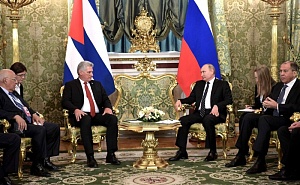 Путин провел переговоры с кубинским коллегой Путин провел переговоры с кубинским коллегой
