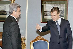 Президенты России и Армении договорились дружить