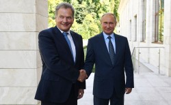 Путин встретился с президентом Финляндии Саули Ниинистё
