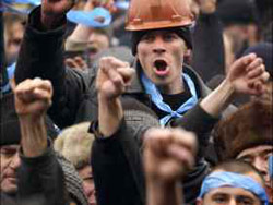 На Украине прошли акции протеста профсоюзов